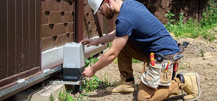 Electric Driveway Gate Installation Cloverleaf