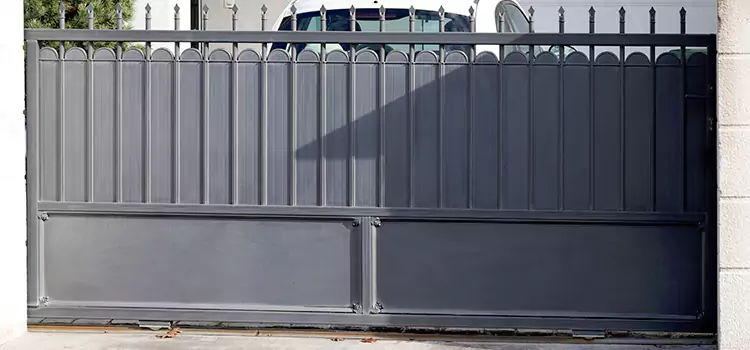 Metal Driveway Gate Installation Cloverleaf