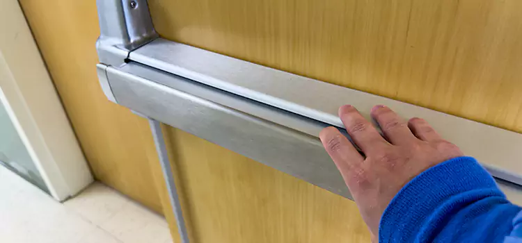 Installing a Push Bar on a Door Cloverleaf